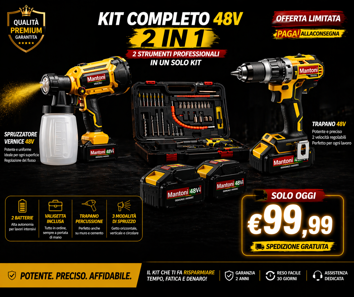 Combo Spruzzatore + Avvitatore Trapano 48v
