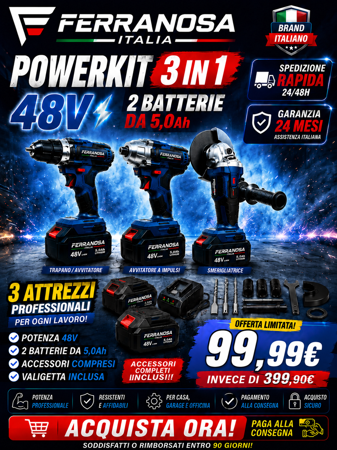 kit 3 in 1 Ferranosa Italia