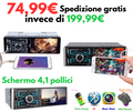 Autoradio 1 din 4.1'' touch screen