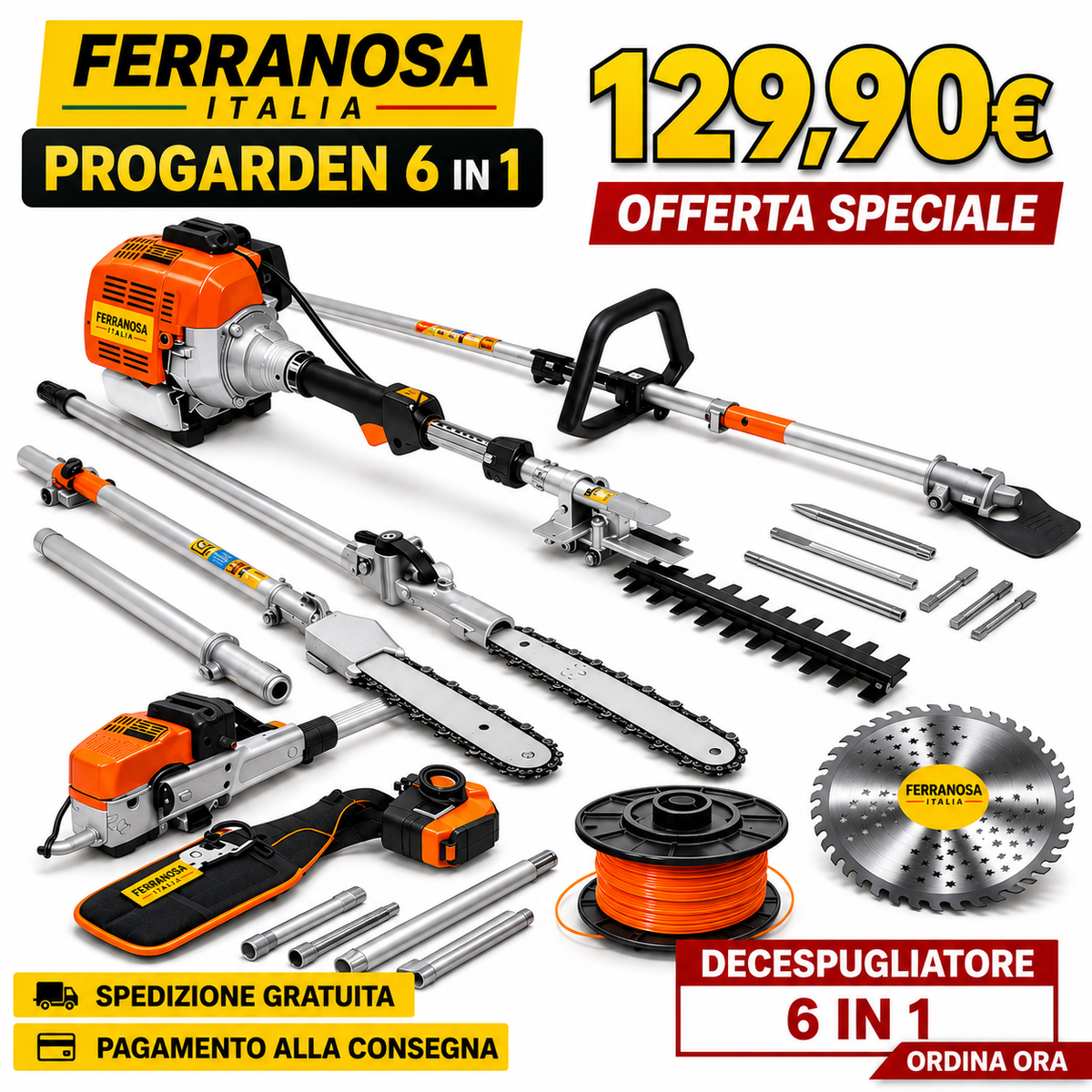 Decespugliatore 6 in 1 Ferranosa