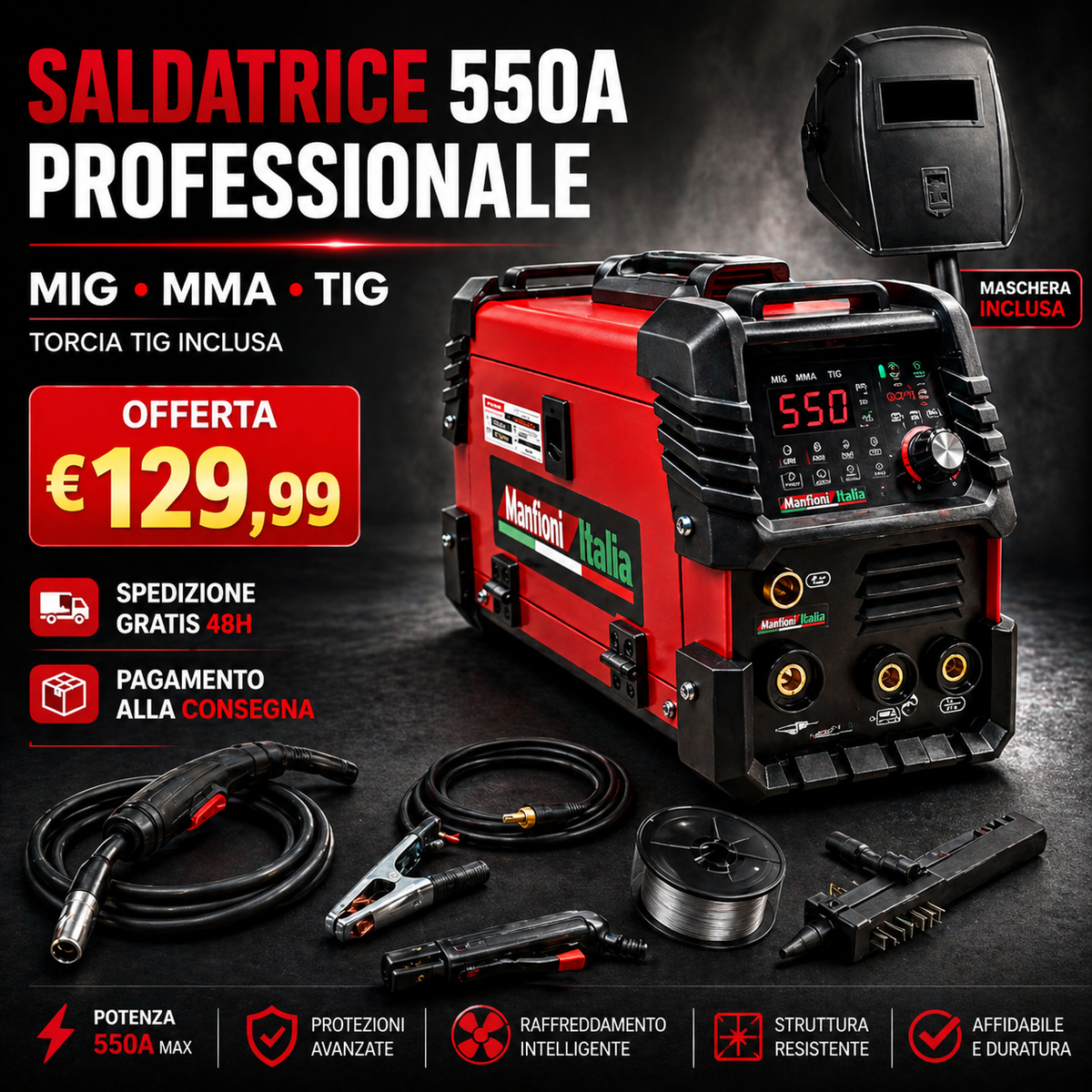 Saldatrice 3 in 1 Tig/mig/Mma