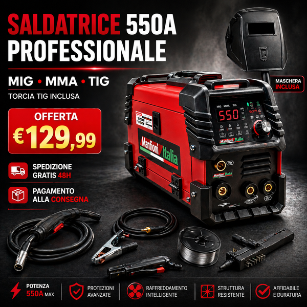 Saldatrice 3 in 1 Tig/mig/Mma